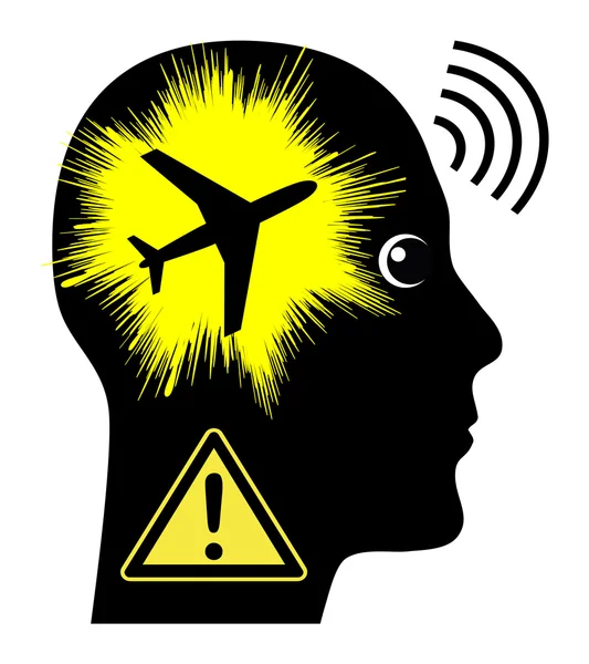 Noise Pollution by Aircrafts — Stock Photo, Image
