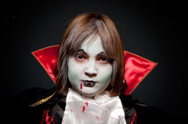 Dracula vampir çocuk Cadılar Bayramı hüner ya da muamele etmek