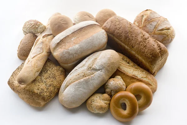 Varietà di prodotti del pane — Foto Stock