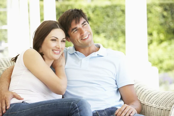 Young Couple Relaxing  At Home — Stock Photo, Image