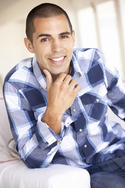 Young Man Relaxing At Home — Stock Photo, Image