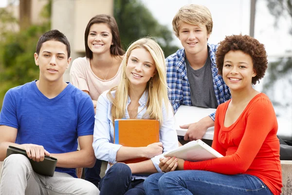 Group of Multi racial students — Stockfoto