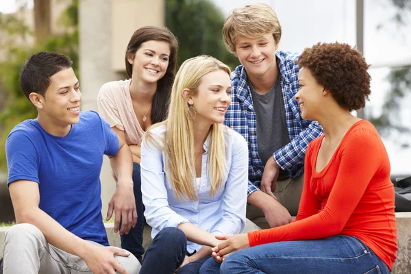 Group of Multi racial students — Stockfoto