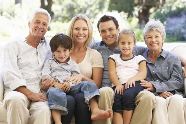 Three Generation Family Stock Image