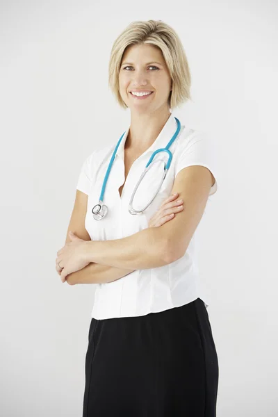 Female Doctor Looking at camera Royalty Free Stock Images