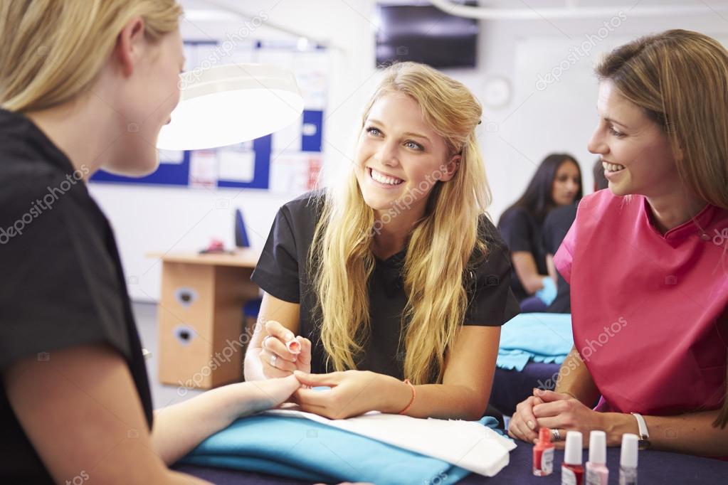 Students Training To Beauticians Stock Photo by ©monkeybusiness