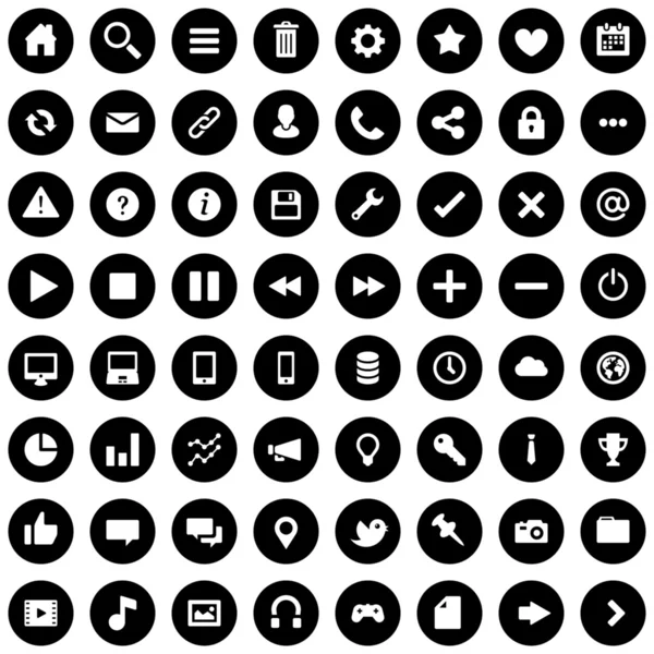 Iconos para Web Business y Social — Vector de stock