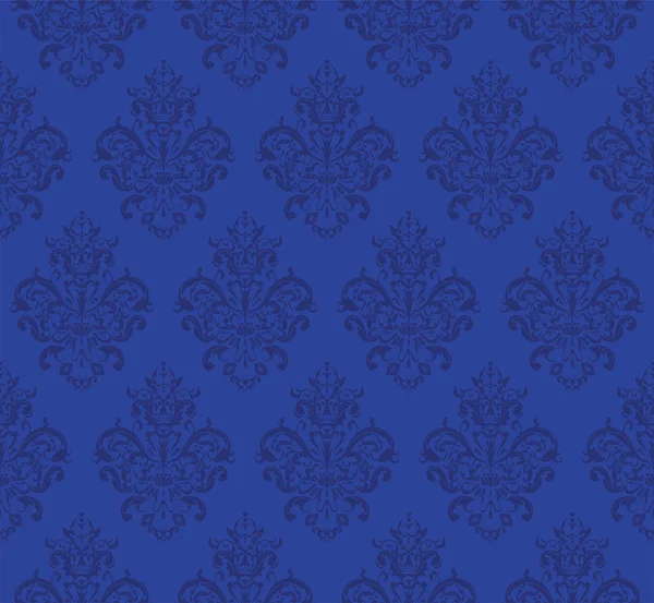 Blau nahtlos wiederholendes Muster — Stockvektor