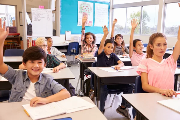 Bambini delle scuole elementari in classe — Foto Stock