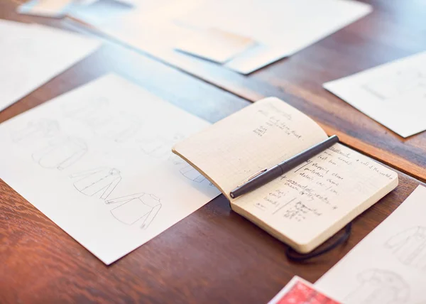 Dessins Montres Disposées Sur Table Pour Réunion Équipe Créative — Photo