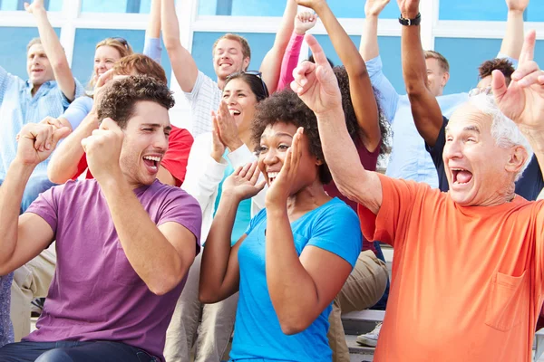 Audience Cheering At Outdoor Concert — Stock Photo, Image