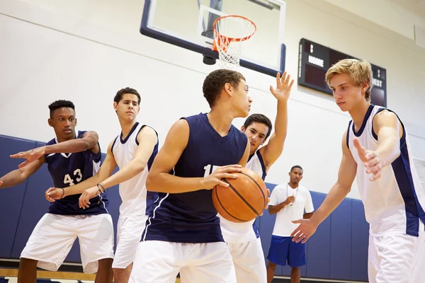 Male Basketball Team Playing Game — Stock Photo, Image