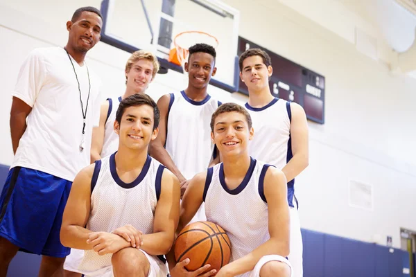 Members Of Male Basketball Team — Stock Photo, Image