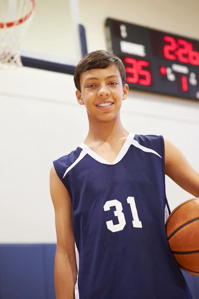 Male High School Basketball Player — Zdjęcie stockowe