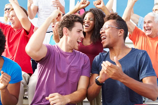 Audience Cheering At Outdoor Concert Performance — Stock Photo, Image