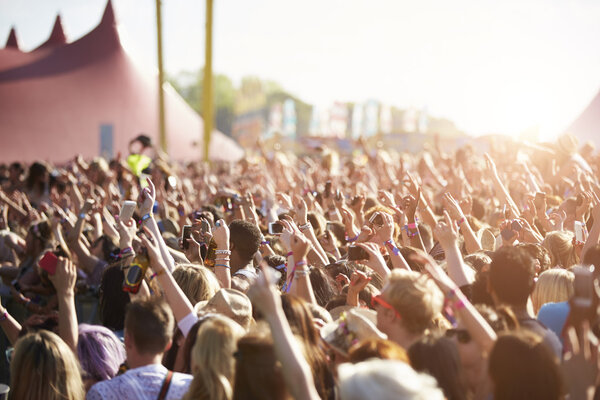 Public au festival de musique — Photo