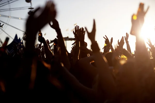 Audiência no Festival de Música — Fotografia de Stock