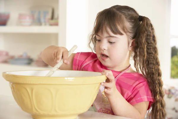 Meisje met Downs syndroom — Stockfoto