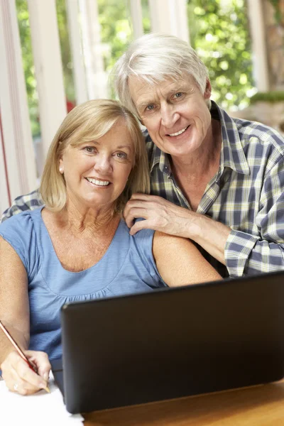 Senior Couple Working — Stock Photo, Image