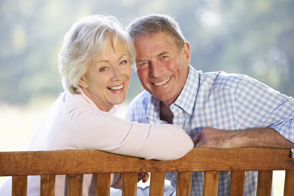 Senior couple  outdoors — Stock Photo, Image