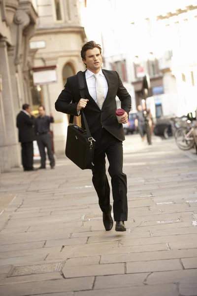 Businessman hurrying — Stock Photo, Image