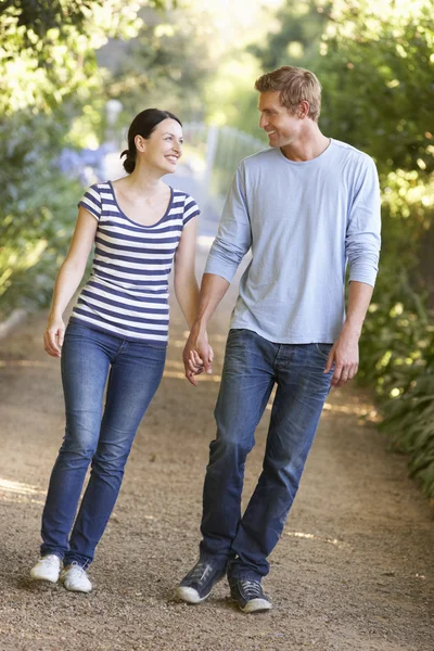 Couple on walk — Stock Photo, Image