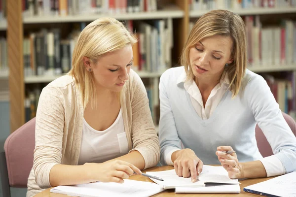 College tutor with student — Stock Photo, Image