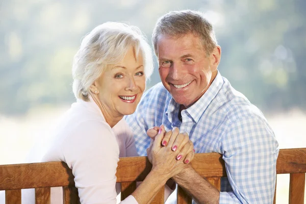 Senior couple  outdoors Royalty Free Stock Photos