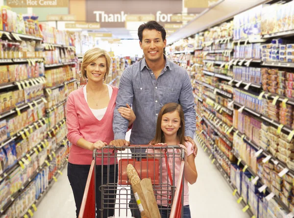 Familie Winkelen — Stockfoto