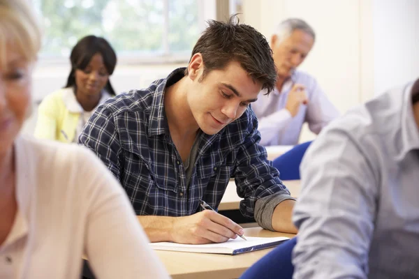 Student in de klas — Stockfoto