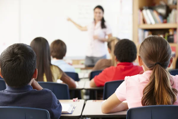 Schoolchildren in class Stock Photo