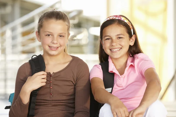 Meisjes op school Stockafbeelding