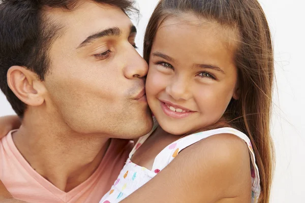 Spansktalande far och dotter — Stockfoto