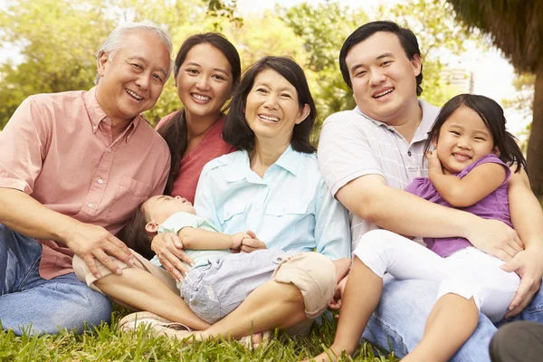 Multi Generation Family Playing — Stock Photo, Image