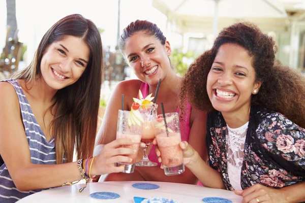 Жіночі друзі п'ють коктейлі — стокове фото