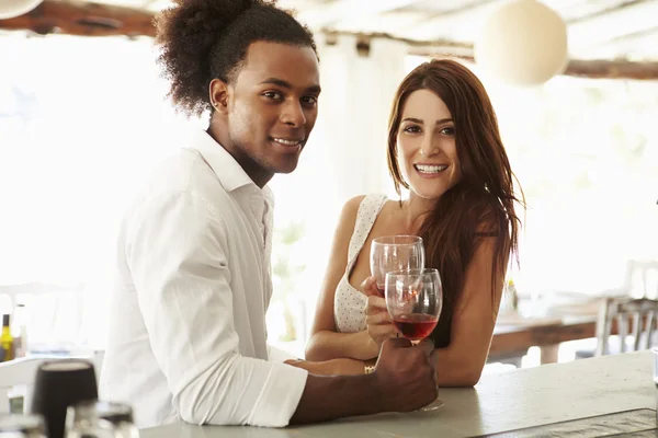 Young Couple Enjoying Drink — Stock Image Young Couple Enjoying Drink Royalty Free Stock Photos