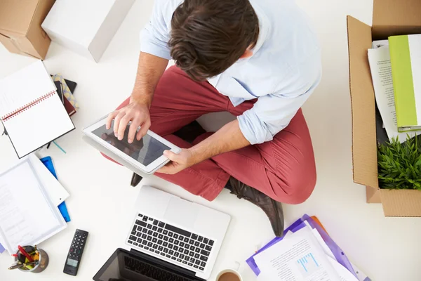 Démarrage d'une entreprise Déménagement au bureau — Photo