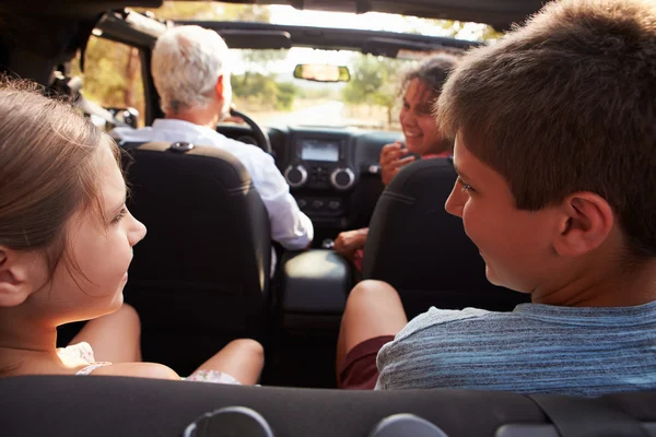 Grandparents Taking Grandchildren On Trip — Stock Photo, Image