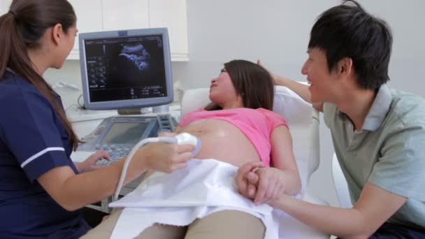 Femme enceinte et partenaire — Video