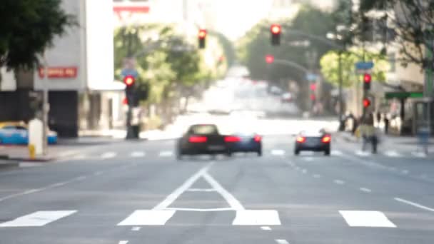 Trafik på trafikerad väg Junction — Stockvideo