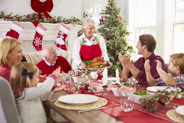 Dîner de Noël en famille — Photo