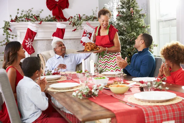 Cena di Natale in famiglia — Foto Stock