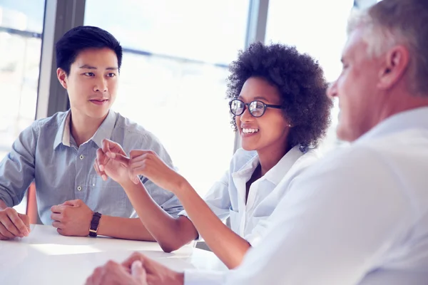 Professionisti d'affari che lavorano insieme — Foto Stock