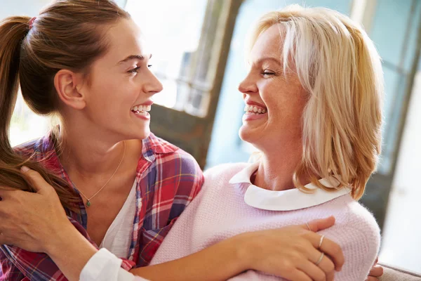 Mature Mother With Daughter At Home — Stock Photo, Image