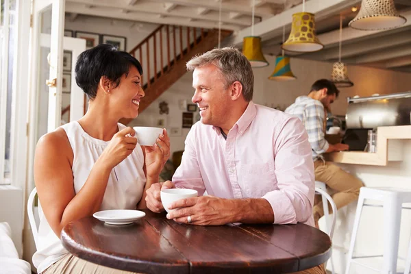 People meeting in a cafe — Stock Photo, Image