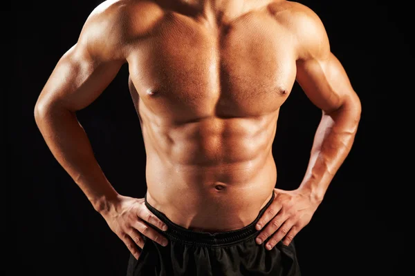 Male bodybuilder torso — Stock Photo, Image