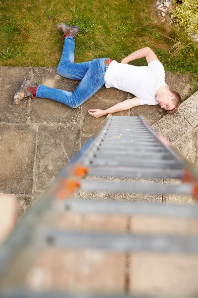 Construction Worker Suffering Injury — Stock Photo, Image