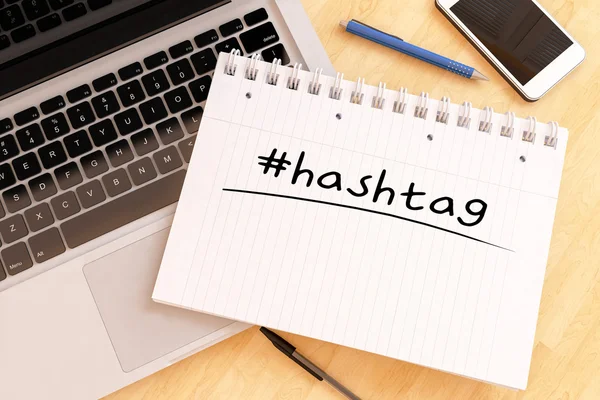 Concetto di testo hashtag — Foto Stock