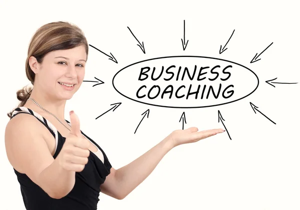 Business Coaching text concept — Stock Photo, Image