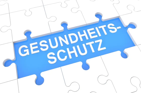 Gesundheitsschutz text concept — Stock Photo, Image